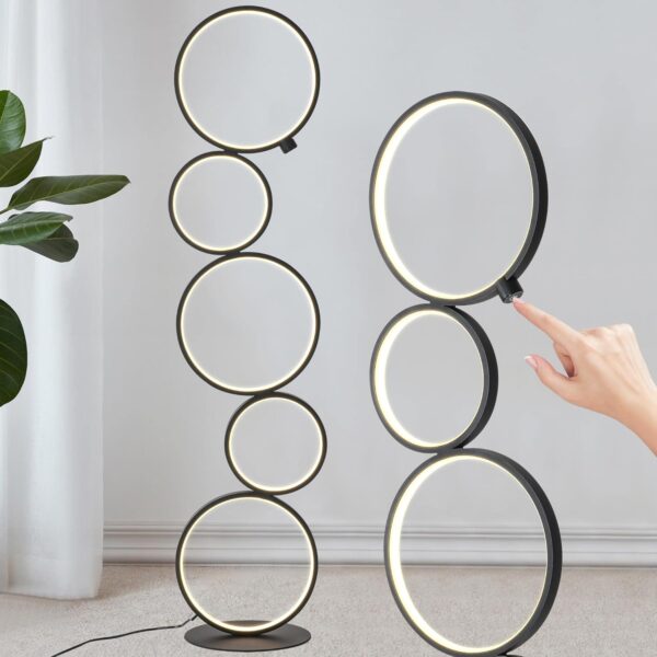 Modern LED Floor Lamp Unique Touch Control Dimmable Light