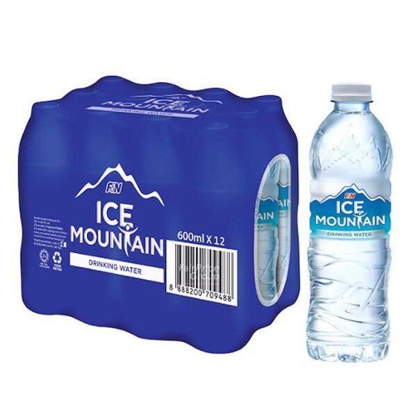 F&N Ice Mountain Water Bottle 600ml x 24