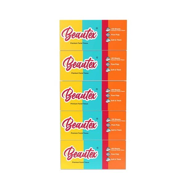 Beautex 3Ply Facial Tissue Box (Pulp) 5x100's